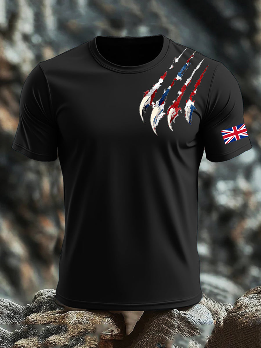 Men's UK Flag Printed T-shirt vetvanguards