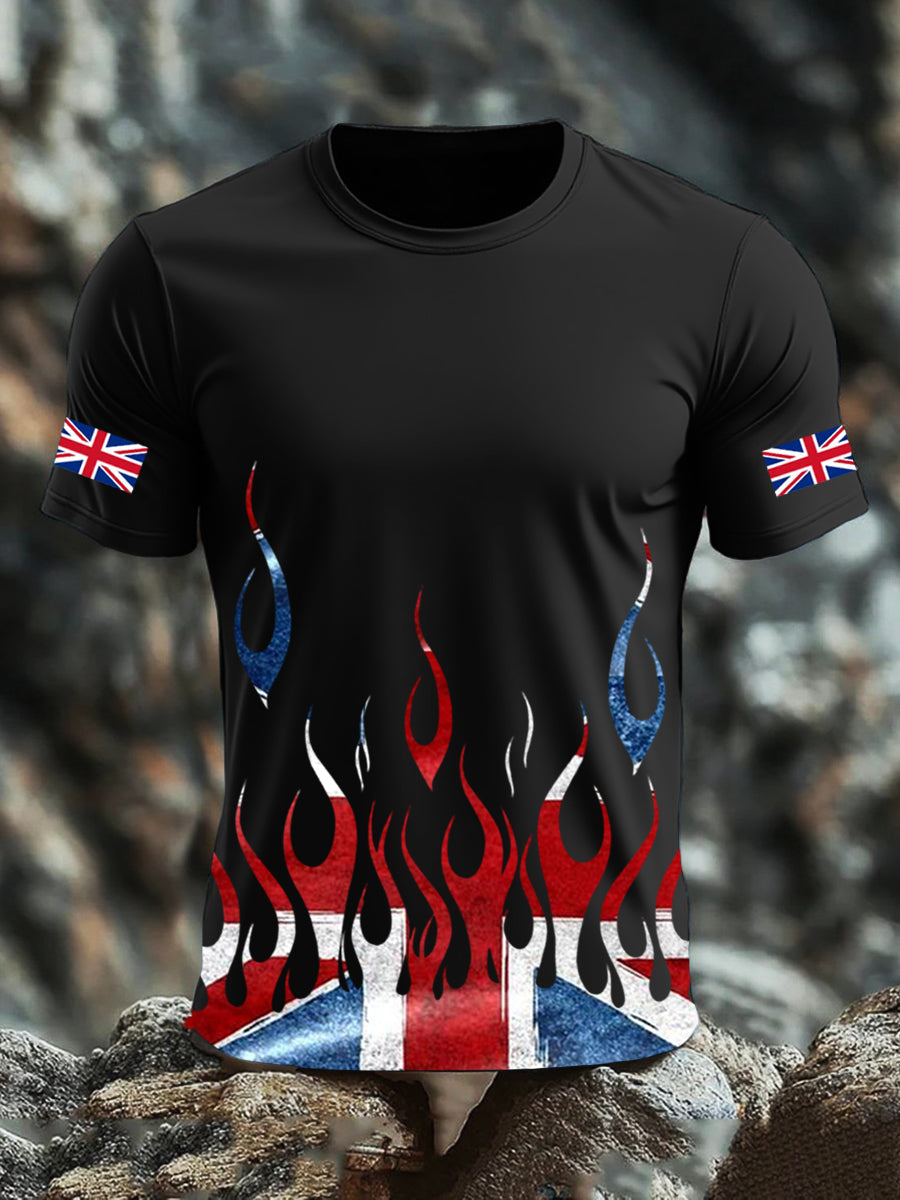 Men's UK Flag Printed T-shirt vetvanguards