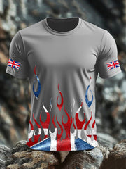 Men's UK Flag Printed T-shirt vetvanguards