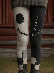 Women's Halloween Grimace Print Leggings vetvanguards