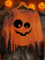 Women's Halloween Print Sweatshirt vetvanguards
