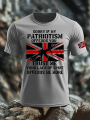 Men's British Veteran imitation cotton short-sleeved T-shirt vetvanguards