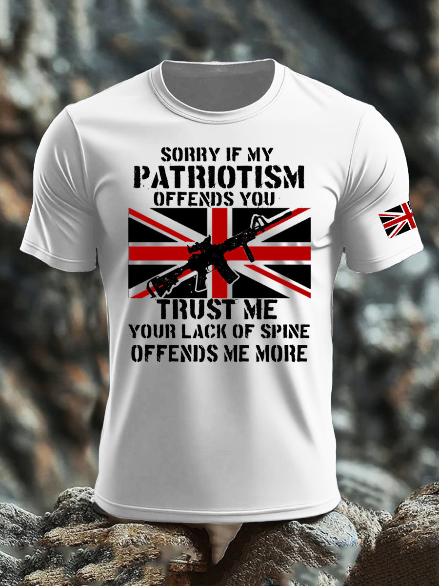 Men's British Veteran imitation cotton short-sleeved T-shirt vetvanguards