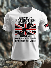 Men's British Veteran imitation cotton short-sleeved T-shirt vetvanguards