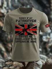 Men's British Veteran imitation cotton short-sleeved T-shirt vetvanguards