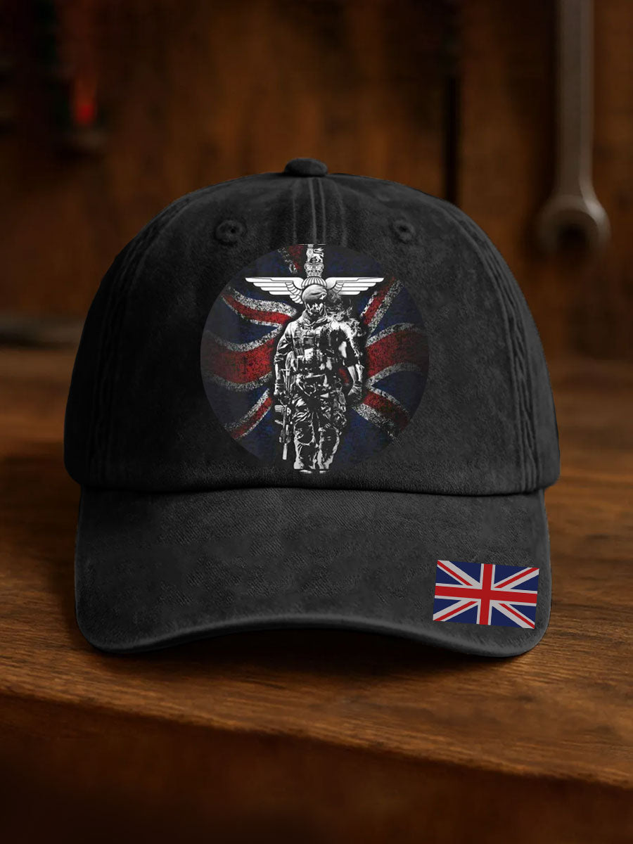 Unisex British Veteran Design Print Hat vetvanguards