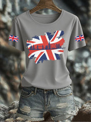 Women's UK Flag Printed T-shirt vetvanguards