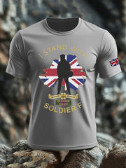 Men's British Veteran imitation cotton short-sleeved T-shirt vetvanguards