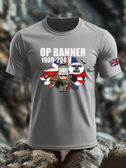 Men's British Veteran imitation cotton short-sleeved T-shirt vetvanguards
