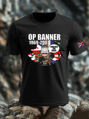 Men's British Veteran imitation cotton short-sleeved T-shirt vetvanguards