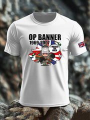 Men's British Veteran imitation cotton short-sleeved T-shirt vetvanguards