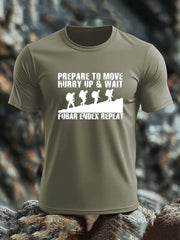 Men's British Veteran imitation cotton short-sleeved T-shirt vetvanguards