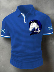 Men's Scotland Flag Proud The Brave Printed Casual Short Sleeve Top vetvanguards