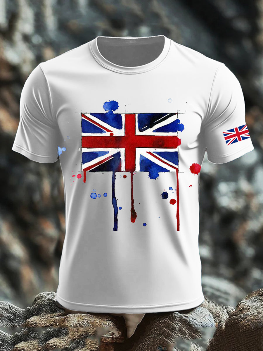 Men's UK Flag Printed T-shirt vetvanguards