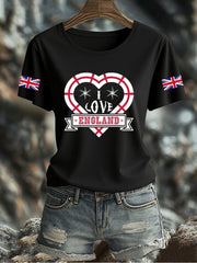 Women's UK Flag Printed T-shirt vetvanguards
