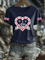 Women's UK Flag Printed T-shirt vetvanguards