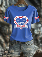 Women's UK Flag Printed T-shirt vetvanguards
