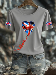 Women's UK Flag Printed T-shirt vetvanguards