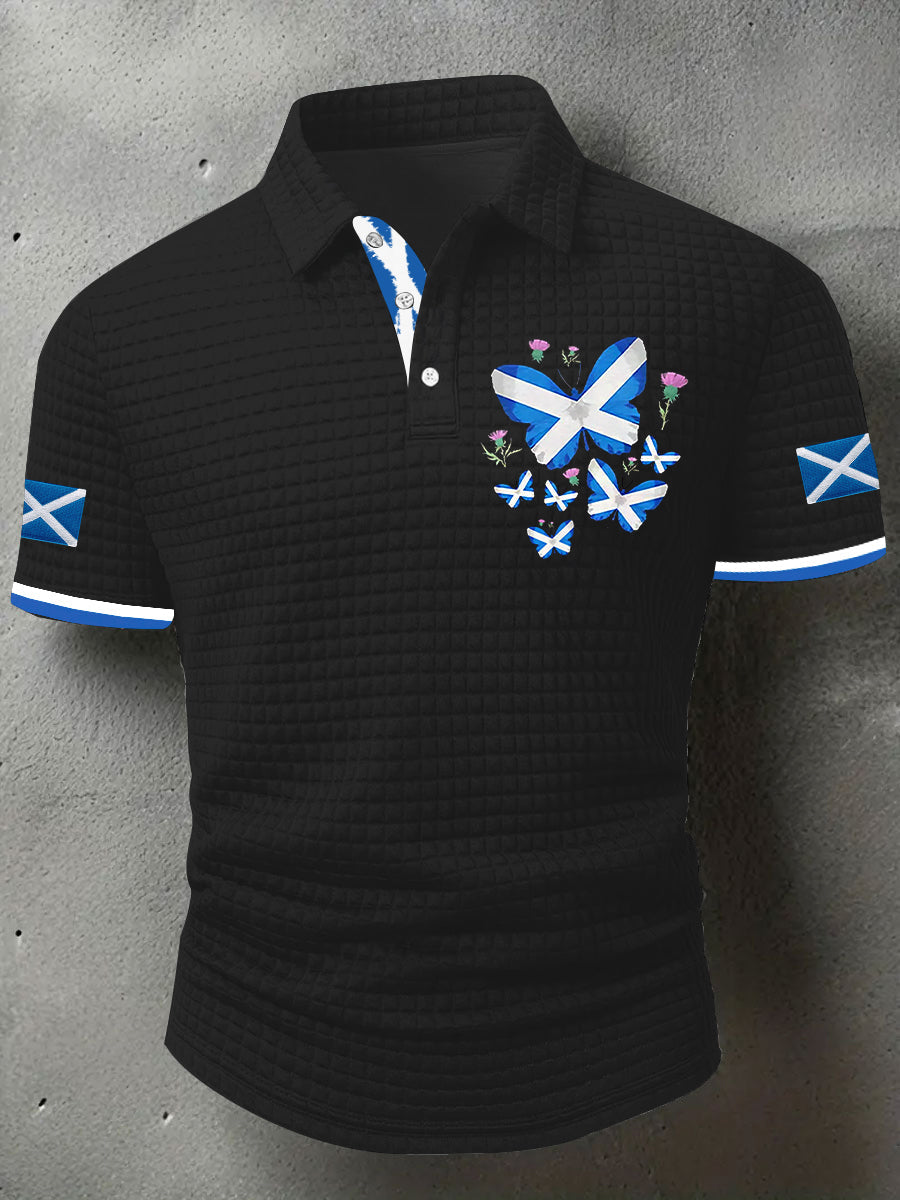 Men's Scottish Flag  Short Sleeve Top vetvanguards