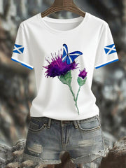 Women's  Scottish Flag  Short Sleeve T-shirt vetvanguards
