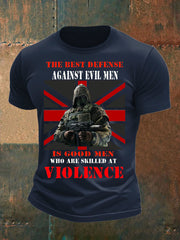 Men's British Veteran imitation cotton short-sleeved T-shirt vetvanguards