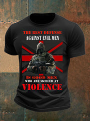 Men's British Veteran imitation cotton short-sleeved T-shirt vetvanguards