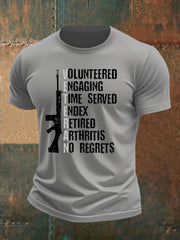Men's British Veteran imitation cotton short-sleeved T-shirt vetvanguards