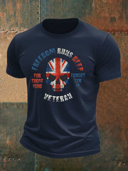 Men's British Veteran imitation cotton short-sleeved T-shirt vetvanguards