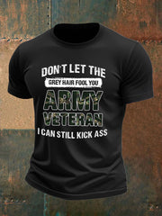Men's British Veteran imitation cotton short-sleeved T-shirt vetvanguards