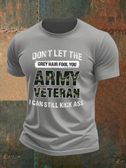Men's British Veteran imitation cotton short-sleeved T-shirt vetvanguards