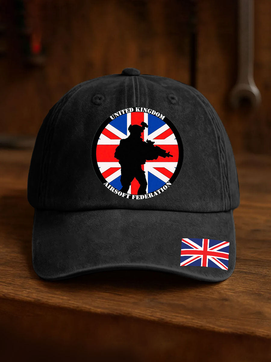 Unisex British Veteran Print Design Print Hat vetvanguards
