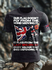 Men's British Veteran Print short sleeves t-shirt vetvanguards