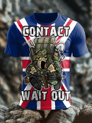 Men's British Veteran Print short sleeves t-shirt vetvanguards