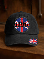 Unisex British Veteran Print Design Print Hat vetvanguards