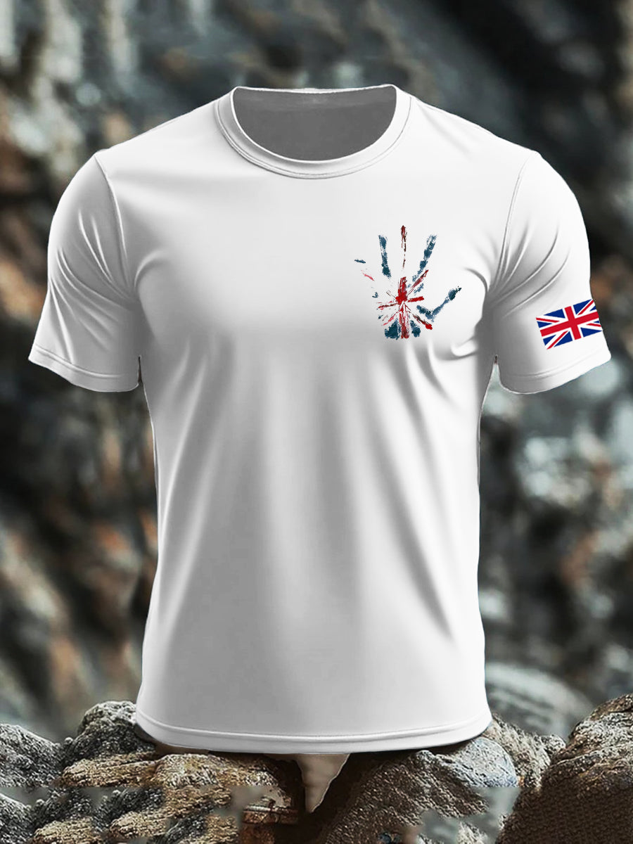 Men's UK Flag Printed T-shirt vetvanguards
