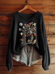 Women's Halloween Pumpkin Print Casual Top vetvanguards