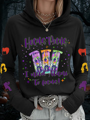 Women's Hocus Pocus I Need Alani To Focus Funny Halloween Casual Hoodie vetvanguards