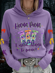 Women's Hocus Pocus I Need Alani To Focus Funny Halloween Casual Hoodie vetvanguards