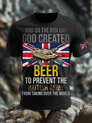 Men's British Veteran Print short sleeves t-shirt vetvanguards