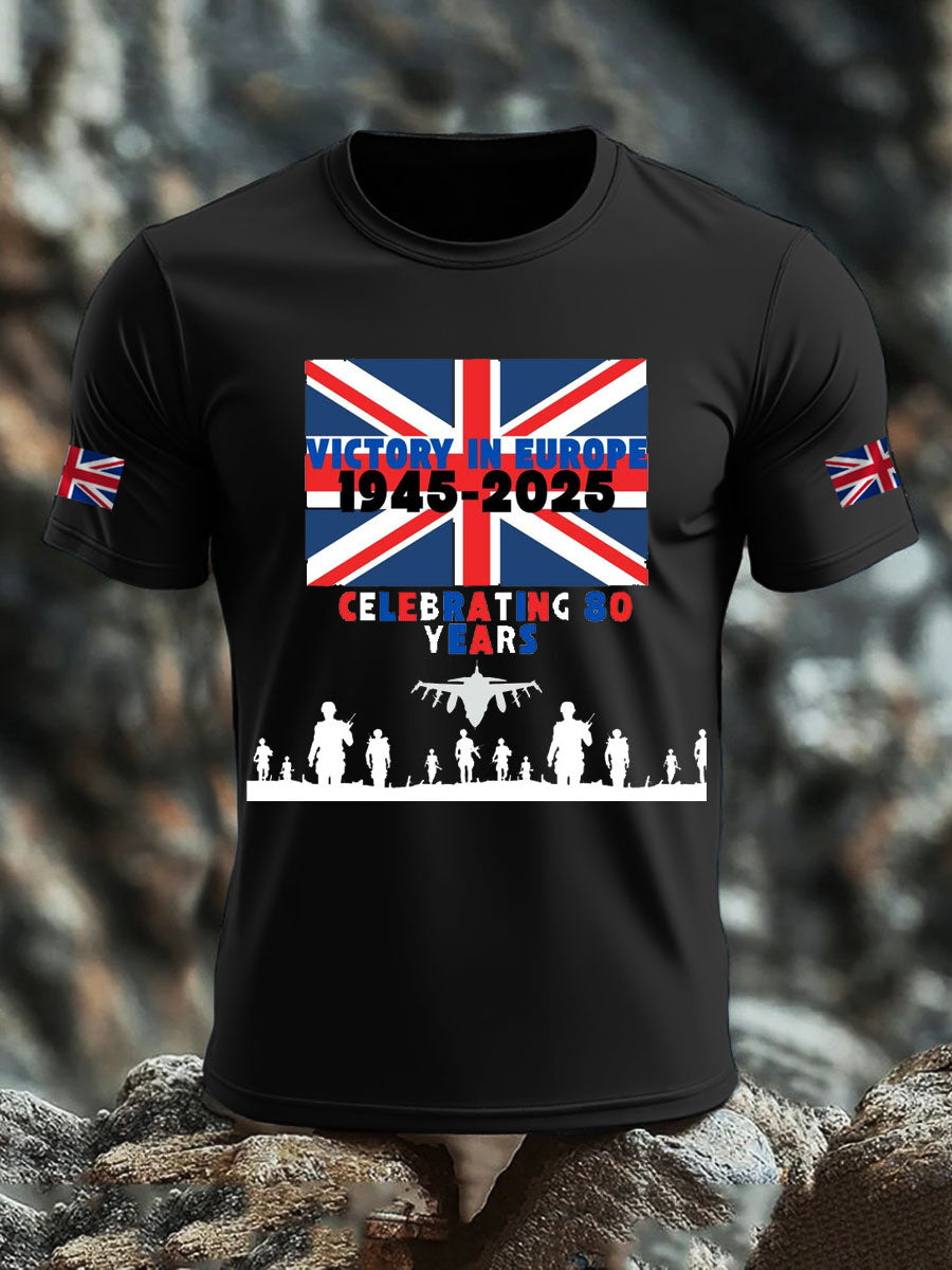 Men's British Veteran Print short sleeves t-shirt vetvanguards