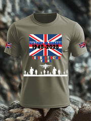 Men's British Veteran Print short sleeves t-shirt vetvanguards