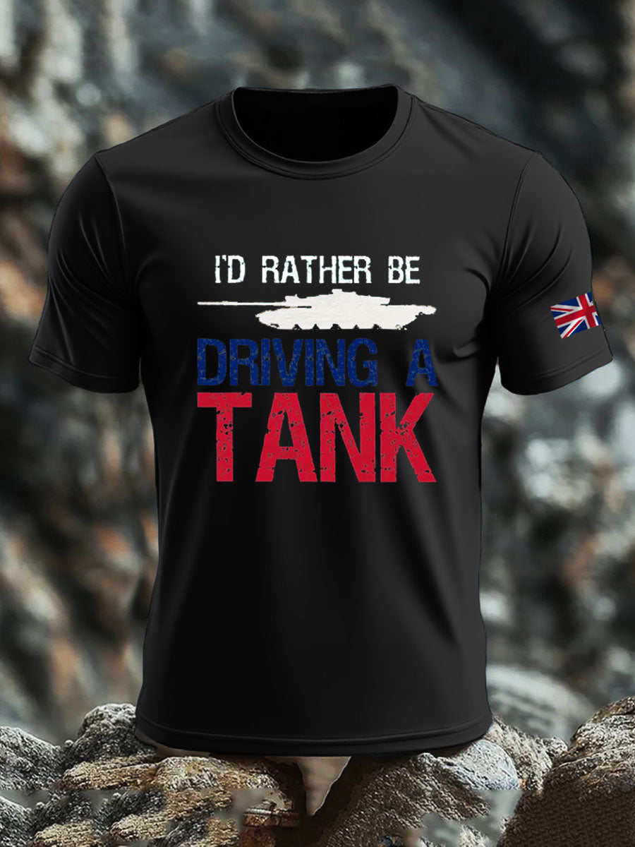 Men's British Veteran imitation cotton short-sleeved T-shirt vetvanguards