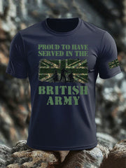 Men's British Veteran imitation cotton short-sleeved T-shirt vetvanguards