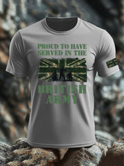 Men's British Veteran imitation cotton short-sleeved T-shirt vetvanguards