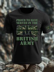Men's British Veteran imitation cotton short-sleeved T-shirt vetvanguards
