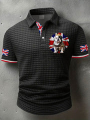 Men's Vintage England Flag Printed Casual Tops vetvanguards