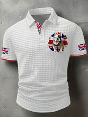 Men's Vintage England Flag Printed Casual Tops vetvanguards
