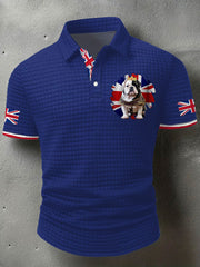 Men's Vintage England Flag Printed Casual Tops vetvanguards