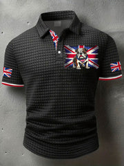 Men's Vintage England Flag Printed Casual Tops vetvanguards