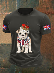Men's Vintage England Flag Casual Printed T-shirt vetvanguards